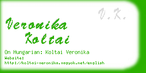 veronika koltai business card